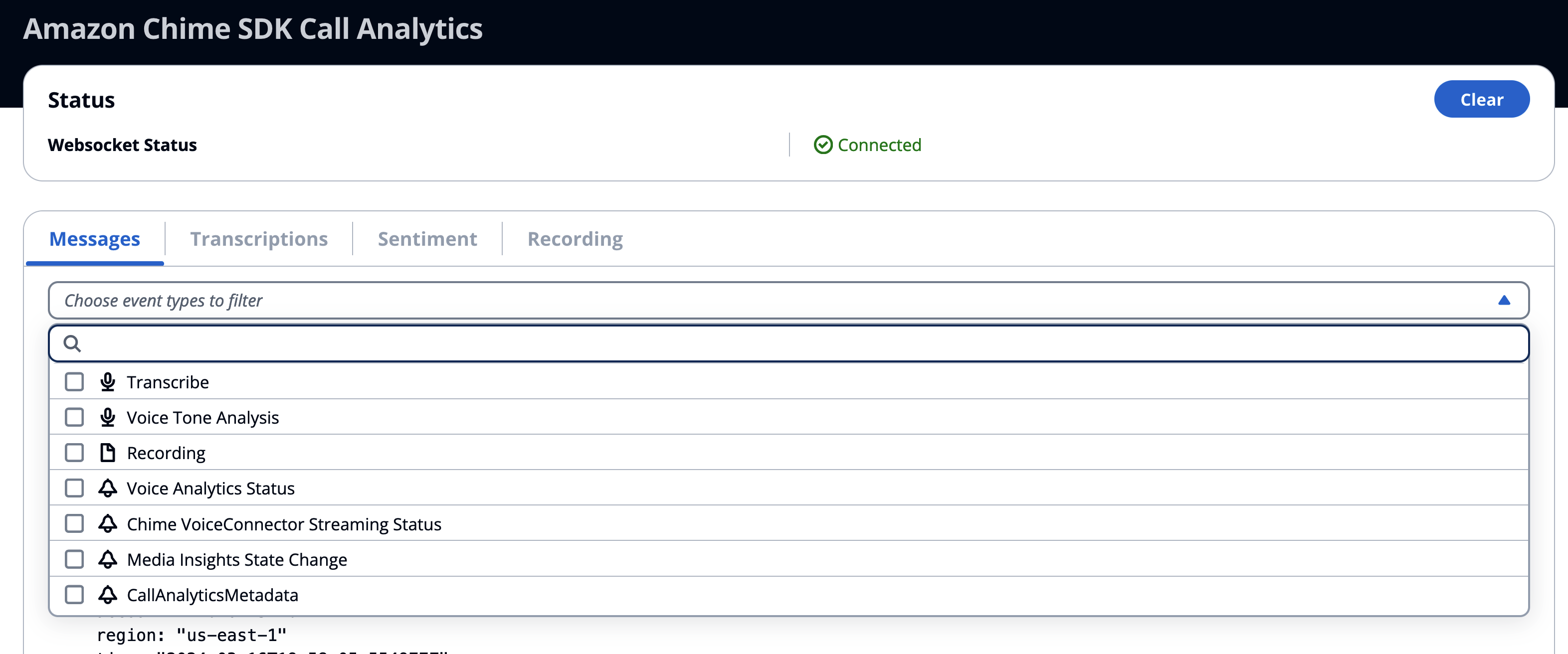 AmazonChimeSDKCallAnalyticsMessages