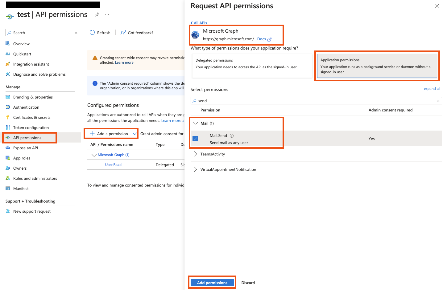API Permissions